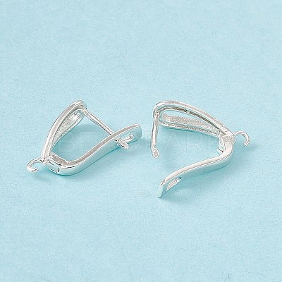 Brass Hoop Earring Findings with Latch Back Closure KK-A172-21S-1