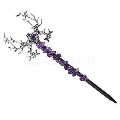 Triple Moon Amethyst Magic Wand PW-WG27908-07-1