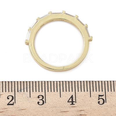 Brass Micro Pave Cubic Zirconia Finger Rings for Women RJEW-H256-10G-02-1
