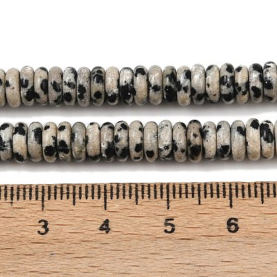 Natural Dalmatian Jasper Beads Strands G-Q159-B37-01-1