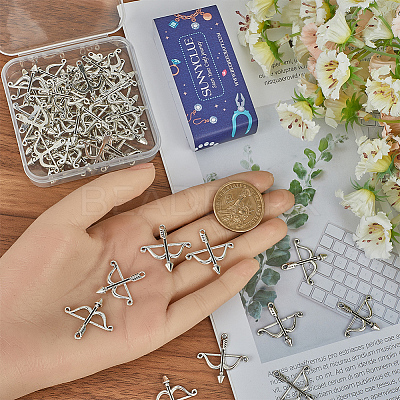 60Pcs Tibetan Style Alloy Pendants TIBEP-SC0002-98-1
