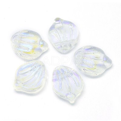 Transparent Glass Charms GLAA-H016-01A-29-1