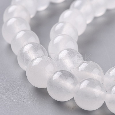 Natural White Jade Beads G-G766-B-38-1