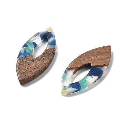 Resin and Walnut Pendants LS-FIND-R051-12G-1