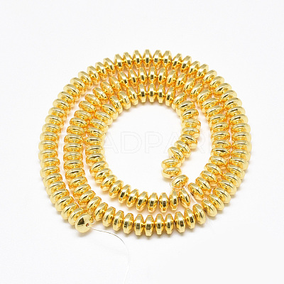 Electroplate Non-magnetic Synthetic Hematite Beads Strands G-Q465-29G-1