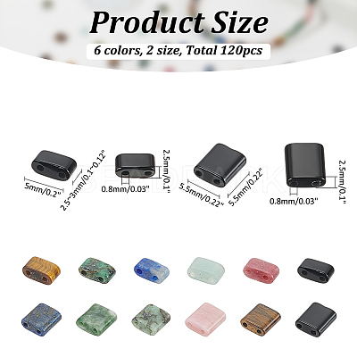 120Pcs 12 Styles Natural Mixed Gemstone Beads G-WR0001-05-1
