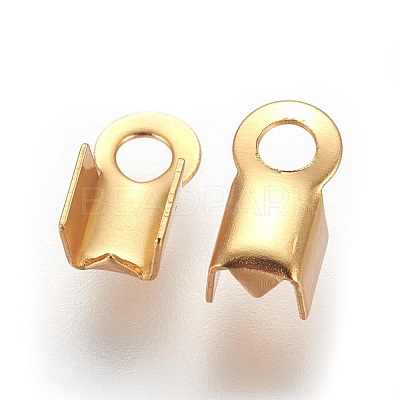 304 Stainless Steel Folding Crimp Ends X-STAS-P227-02G-1