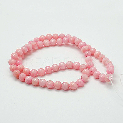 Natural Mashan Jade Round Beads Strands G-D263-8mm-XS02-1