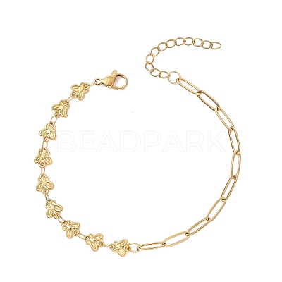 304 Stainless Steel Link Chains Bracelets BJEW-JB13581-1