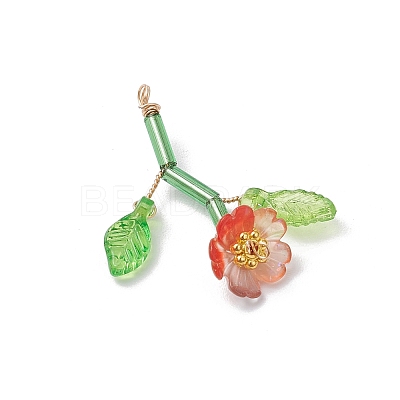 Resin Pendants PALLOY-JF03668-1