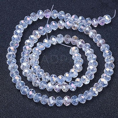 Electroplate Glass Beads Strands X-EGLA-A034-T10mm-B02-1