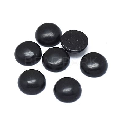 Natural Obsidian Cabochons G-G788-A-05-1