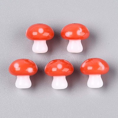 Opaque Acrylic Beads OACR-N152-04A-1