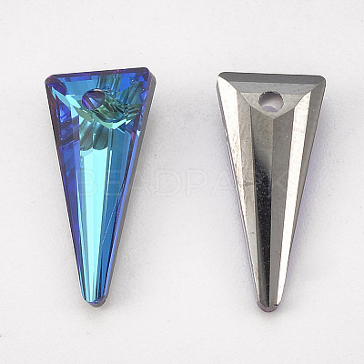 K9 Glass Rhinestone Pendants X-RGLA-T148-11A-1
