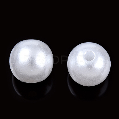 Imitated Pearl Acrylic Beads OACR-ZX005-35A-1