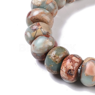 Dyed Synthetic Imperial Jasper Beads Strands G-P529-E01-A03-1