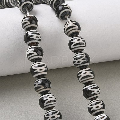 Tibetan Style dZi Beads Strands GG-CBA3DA1-03-1