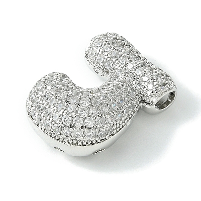 Rack Plating Brass Cubic Zirconia Pendants KK-S378-02P-J-1