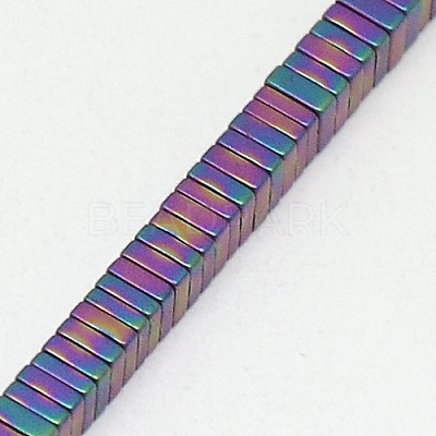 Electroplate Non-magnetic Synthetic Hematite Heishi Beads Strands G-J171B-4x4mm-M-1