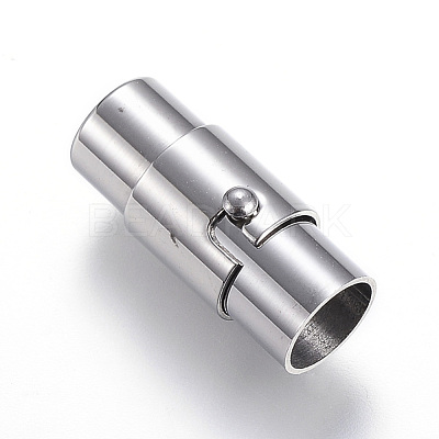 Non-Tarnish 304 Stainless Steel Locking Tube Magnetic Clasps X-STAS-D159-30-1