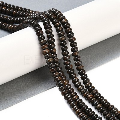 Natural Bronzite Beads Strands G-G084-C13-02-1