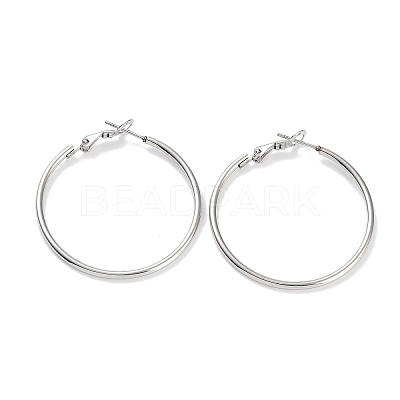 Non-Tarnish Ring 304 Stainless Steel Hoop Earrings for Women Men EJEW-B049-02D-P-1