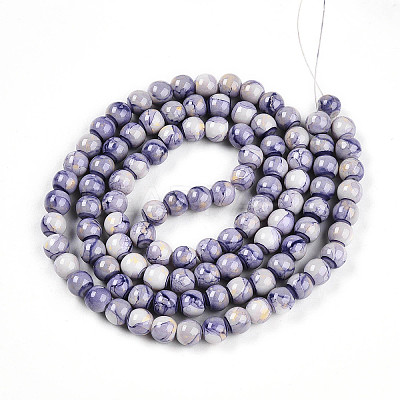 Baking Paint Glass Beads X1-DGLA-N003-8mm-C08-1