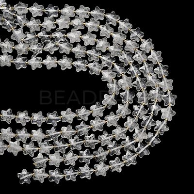 Natural Quartz Crystal Beads Strands G-L657-A07-01-1