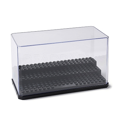 (Defective Closeout Sale: Scratched) 3-Tier Transparent Acrylic Mini Building Block Presentation Boxes ODIS-XCP0001-22-1