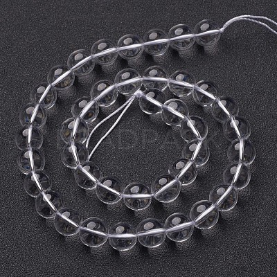 Synthetic Quartz Crystal Beads Strands GSR14mmA039-1-1