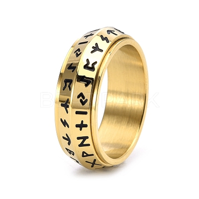 Rotatable Stainless Steel Finger Ring PW-WG27E87-15-1