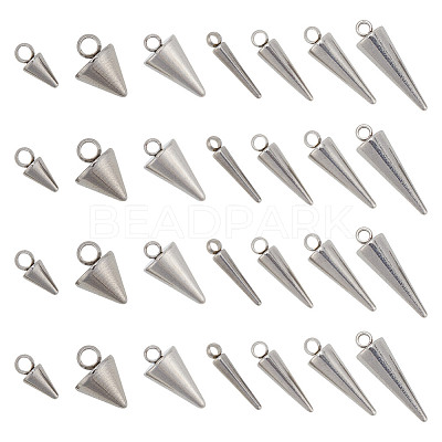 70Pcs 7 Style 304 & 201 Stainless Steel Pendants STAS-AR0002-06-1