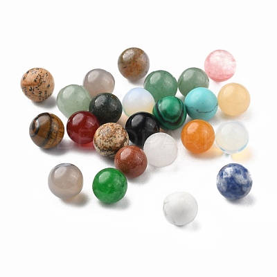 Natural & Synthetic Gemstone Stone Beads G-S117-10mm-M-1