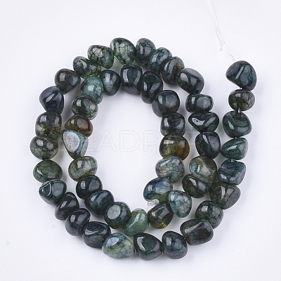 Natural Dragon Veins Agate Beads Strands G-S349-28A-1