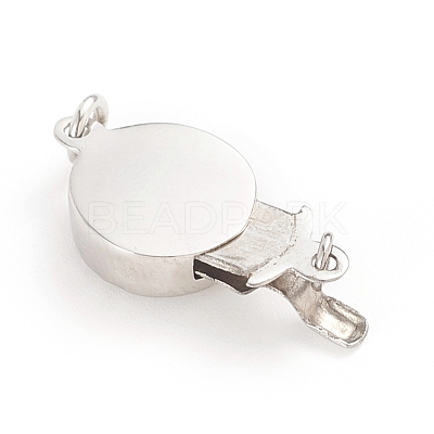 Tarnish Resistant 304 Stainless Steel Box Clasps STAS-I133-03P-1