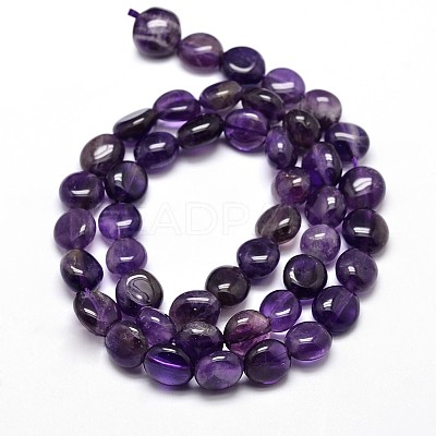 Nuggets Natural Amethyst Beads Strands G-J336-12-1