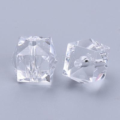 Transparent Acrylic Beads TACR-Q259-6mm-V01-1