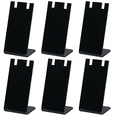 10Pcs L Shaped Acrylic Single Dangle Earring Display Stands ODIS-SC0001-07-1