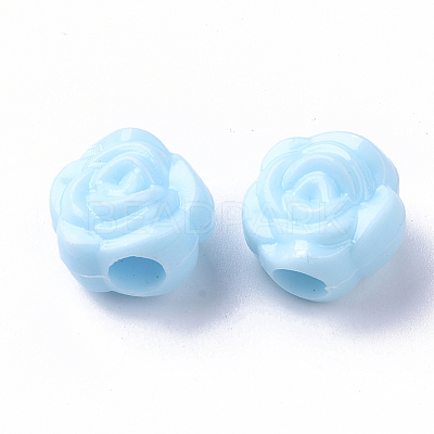 Opaque Polystyrene(PS) Plastic European Beads KY-I004-07-1