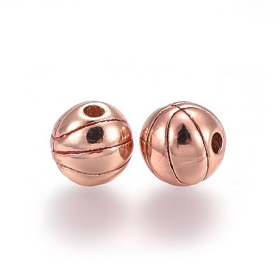 Brass Enamel Beads KK-L179-07RG-1