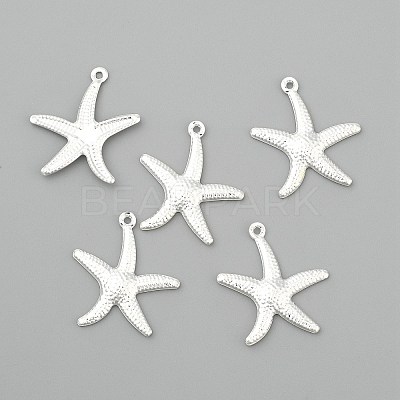 Starfish Brass Pendants X-KK-L134-11S-1