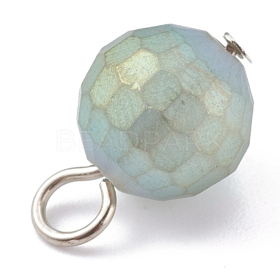 Electroplate Glass Pendants PALLOY-JF00656-1