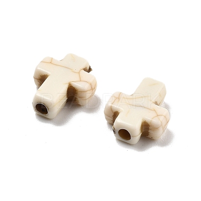Crackle Opaque Acrylic Beads OACR-Z026-09-1
