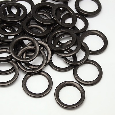 Dyed Wood Jewelry Findings Coconut Linking Rings X-COCO-O006B-07-1