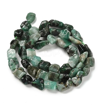 Natural Emerald Beads Strands G-P497-01E-15-1