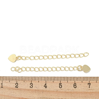 Rack Plating Brass Chain Extender FIND-T071-16G-01-1