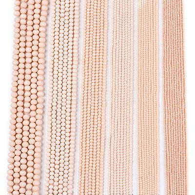 Opaque Solid Color Imitation Jade Glass Beads Strands LS-EGLA-A044-P8mm-D05-1