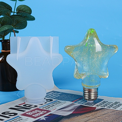 DIY Star Light Bulb Silicone Molds DIY-P010-33-1