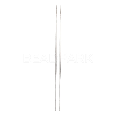 Iron Big Eye Beading Needles TOOL-R095-02-1