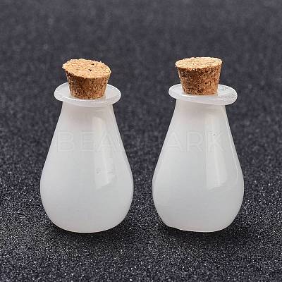 Glass Cork Bottles Ornament AJEW-O032-02J-1
